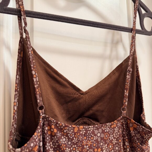 Motel Rocks Brown Floral Slip Dress – Small - Picture 4 of 10